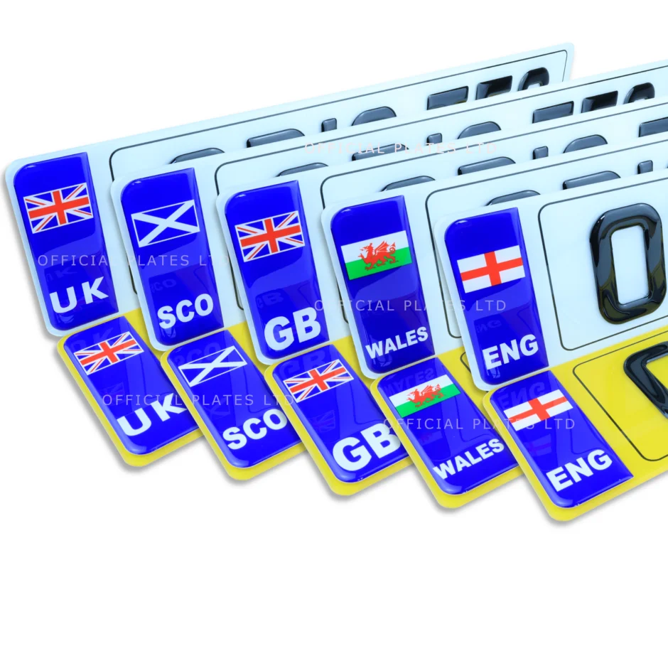 3D Gel Badge Number Plates