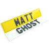 Matt 4D Ghost Number Plates